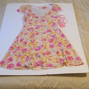 Betsey Johnson size 10 floral dress NWOT